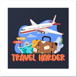 Travel Harder with Plane Posters and Art